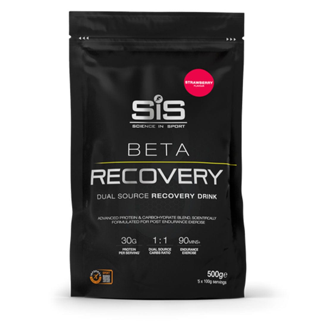 SiS Protein Drink 5 Serve Pouch (500g) / Strawberry Beta Recovery Drink XMiles