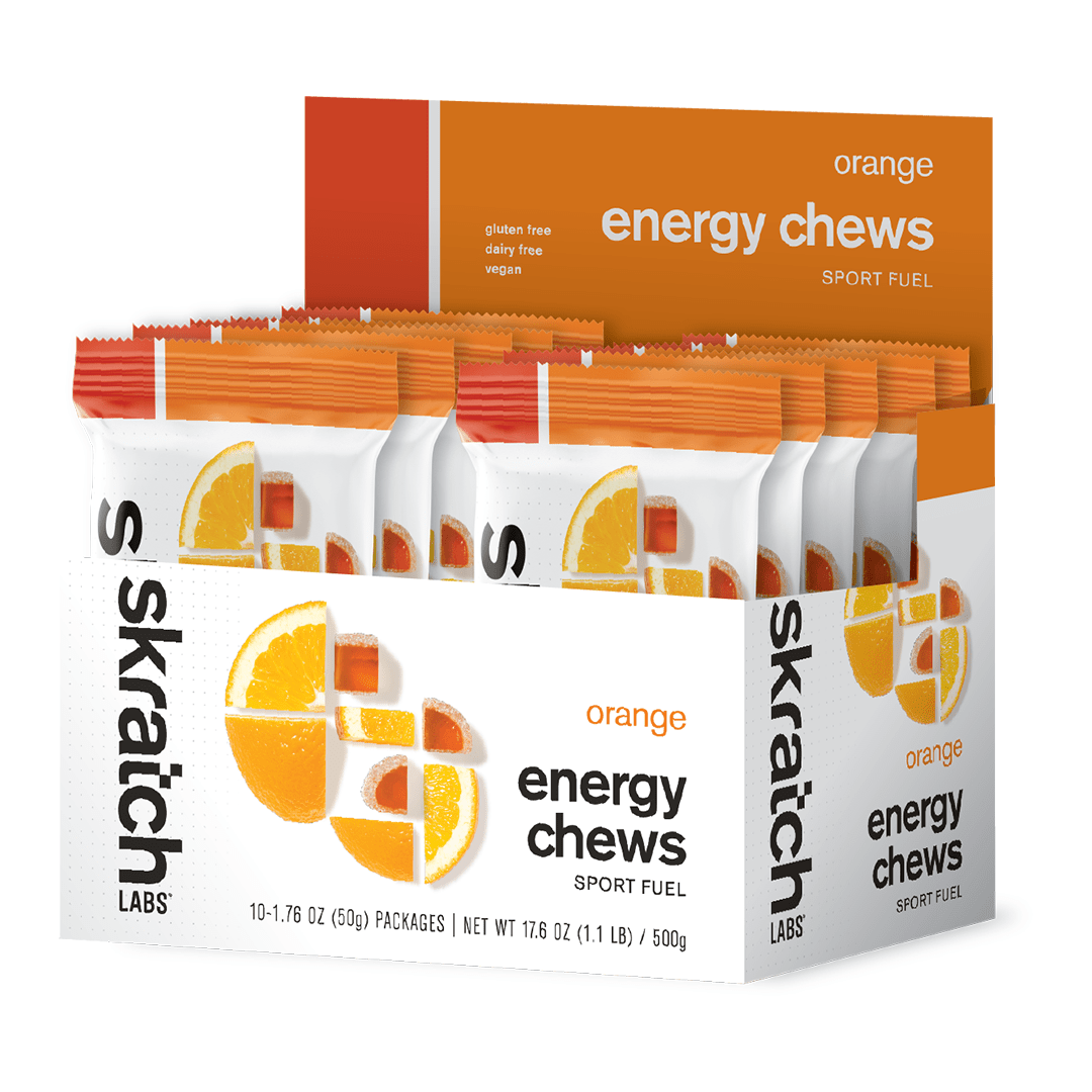 Skratch Labs Chews Box of 10 / Orange Skratch Labs Sport Energy Chews XMiles