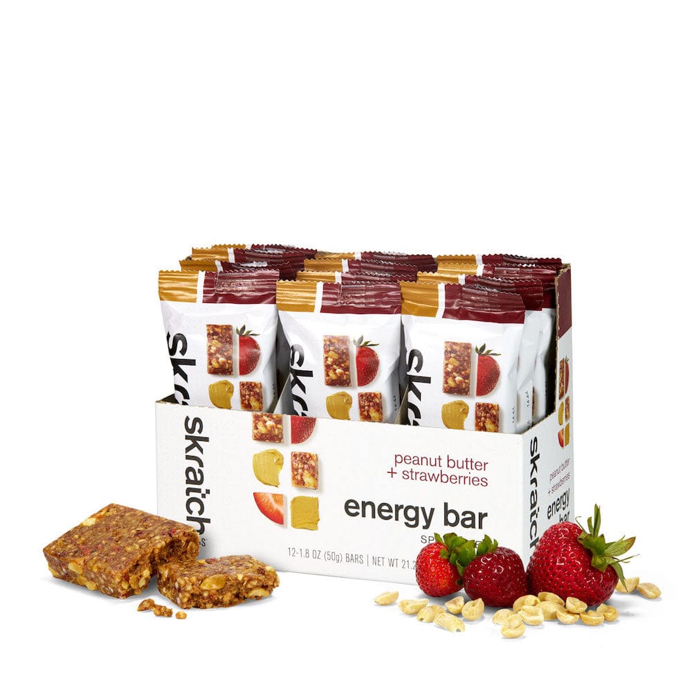 Skratch Labs Chews Box of 12 / Peanut Butter Strawberries Skratch Labs Sport Energy Bar XMiles
