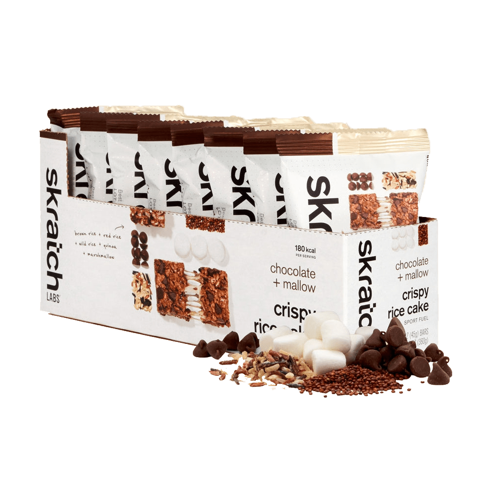 Skratch Labs Energy Bars Box of 8 / Chocolate & Mallow Skratch Labs Sport Crispy Rice Cake XMiles