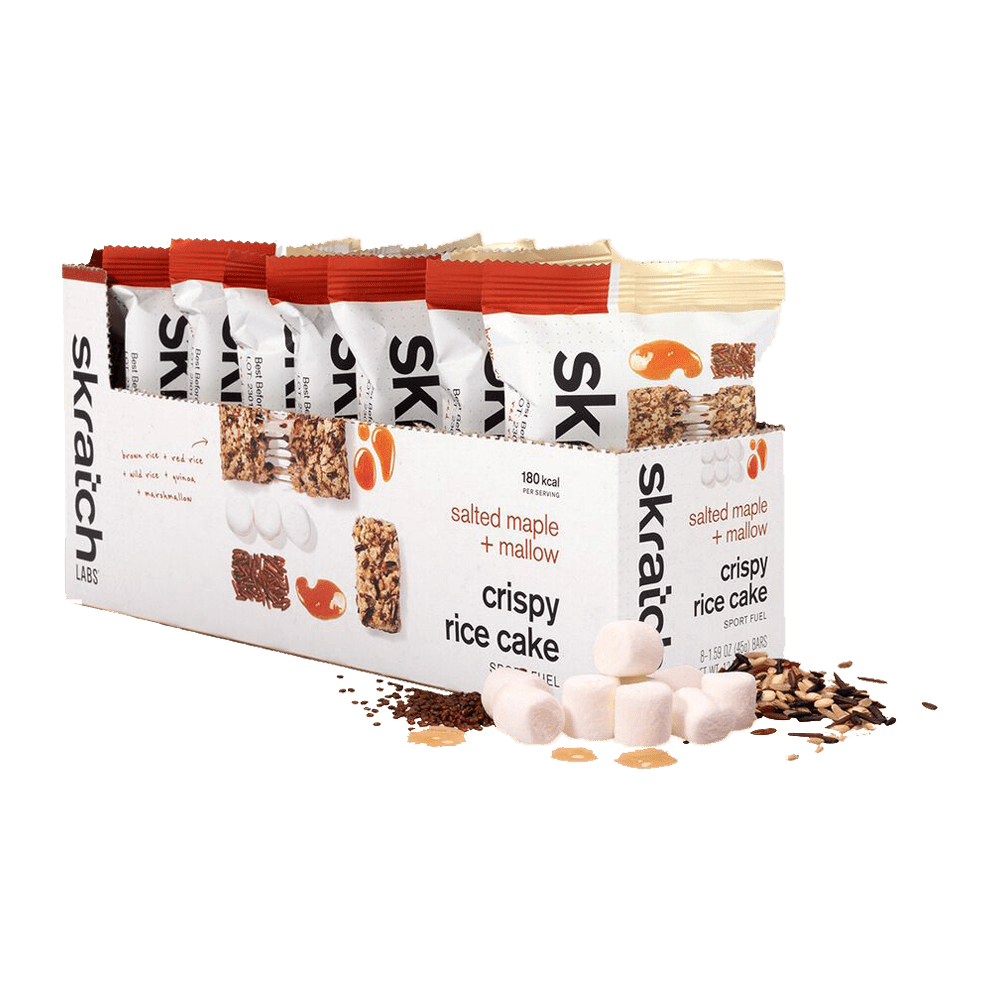 Skratch Labs Energy Bars Box of 8 / Salted Maple & Mallow Skratch Labs Sport Crispy Rice Cake XMiles
