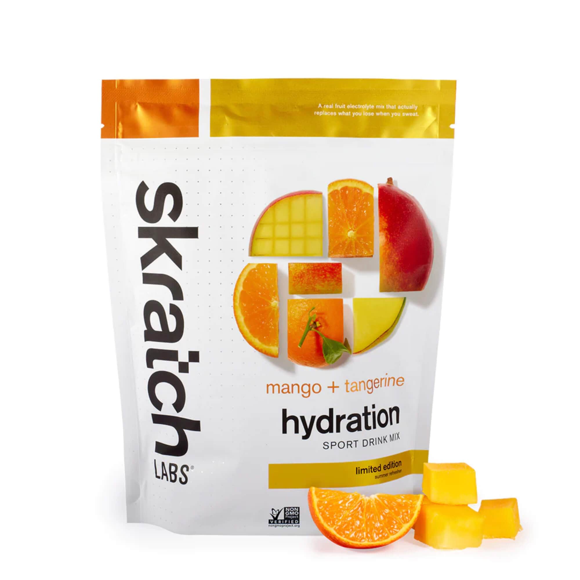 Skratch Labs Energy Drink 20 Servings Pouch (440g) / Mango Tangerine Skratch Labs Sport Hydration Drink Mix XMiles