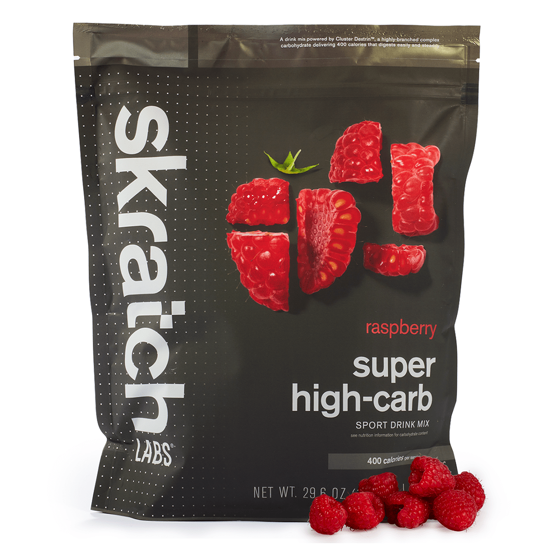 Skratch Labs Energy Drink 8 Serving Pouch (840g) / Raspberry Skratch Labs Super High-Carb Drink Mix XMiles