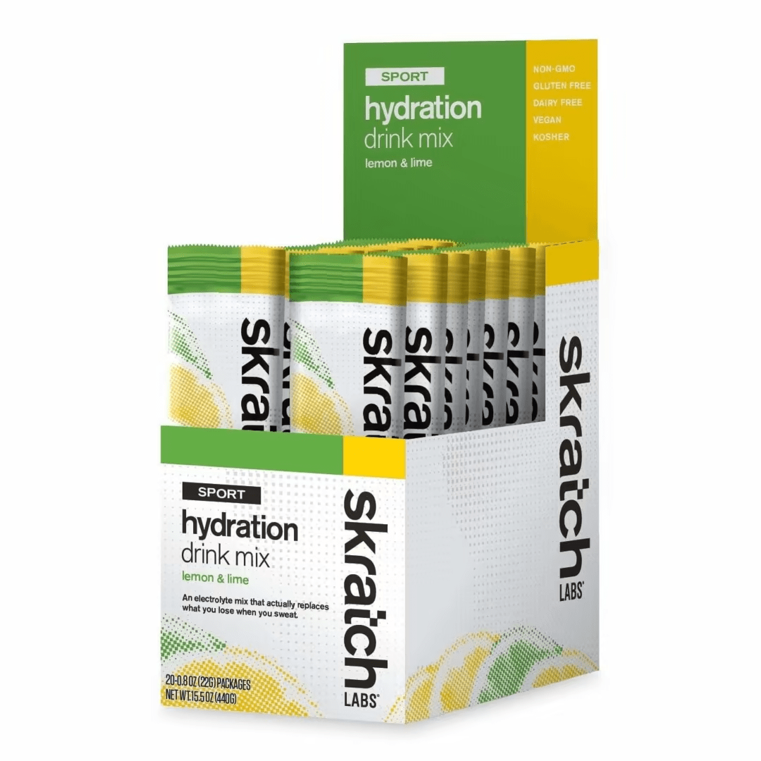 Skratch Labs Energy Drink Box of 20 / Lemon & Lime Skratch Labs Sport Hydration Drink Mix XMiles