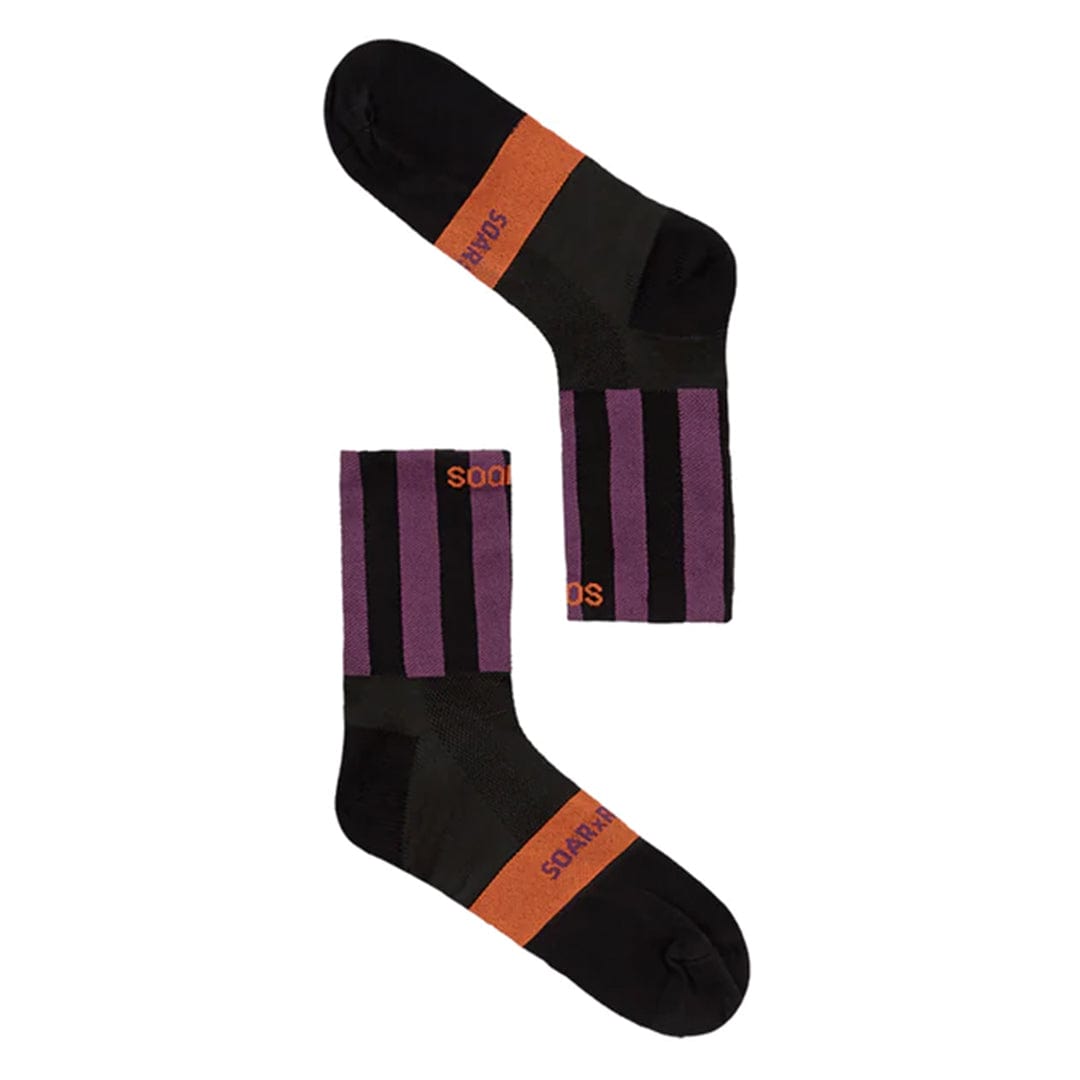 Soar Socks Black/Purple / M Stripe Ankle Socks XMiles