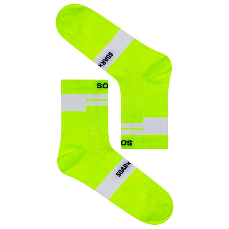 Soar Socks L / Fluro Yellow Ankle Socks XMiles