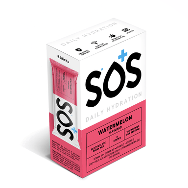 SOS Electrolyte Drinks Box of 8 / Watermelon SOS Daily Hydrate XMiles