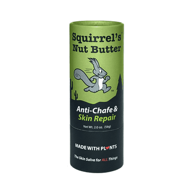 Squirrel's Nut Butter Anti-Chafe 2.0oz Tube (56g) / Plant-based Blend SNB All-Purpose Tubes XMiles