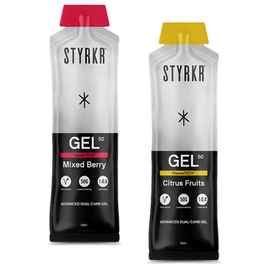 STYRKR Gels GEL50 Dual-Carb Gel XMiles