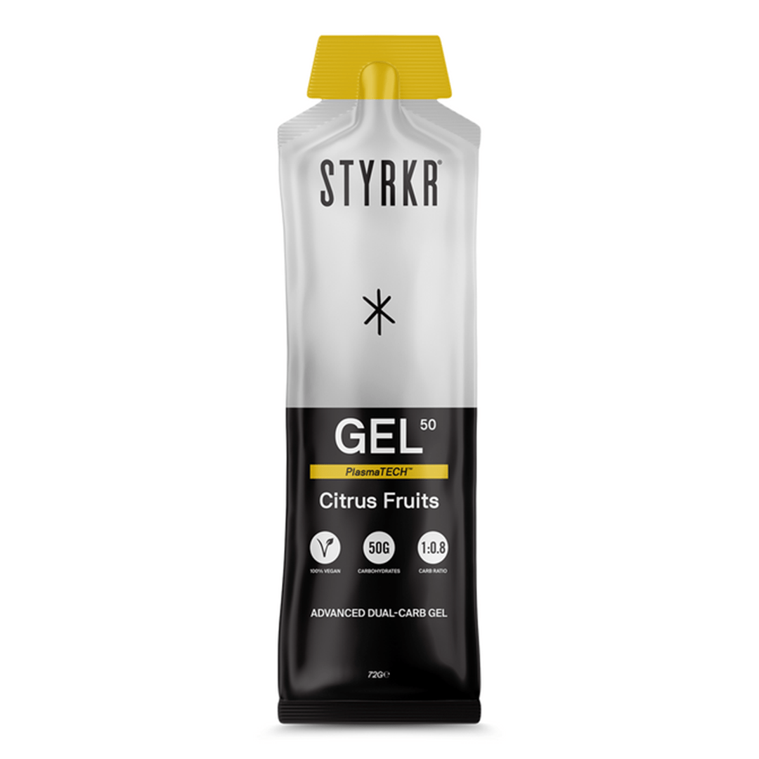 STYRKR Gels Single Serve / Citrus Fruits GEL50 Dual-Carb Gel XMiles