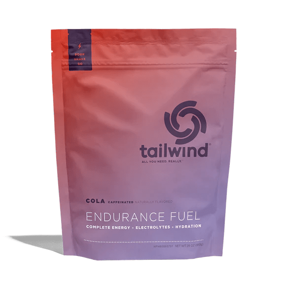 Tailwind Nutrition Energy Drink 30 Serving Pouch (810g) / Cola (Caffeinated) Tailwind Endurance Fuel XMiles