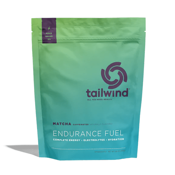 Tailwind Nutrition Energy Drink 30 Serving Pouch (810g) / Matcha / Green Tea (Caffeinated) Tailwind Endurance Fuel XMiles