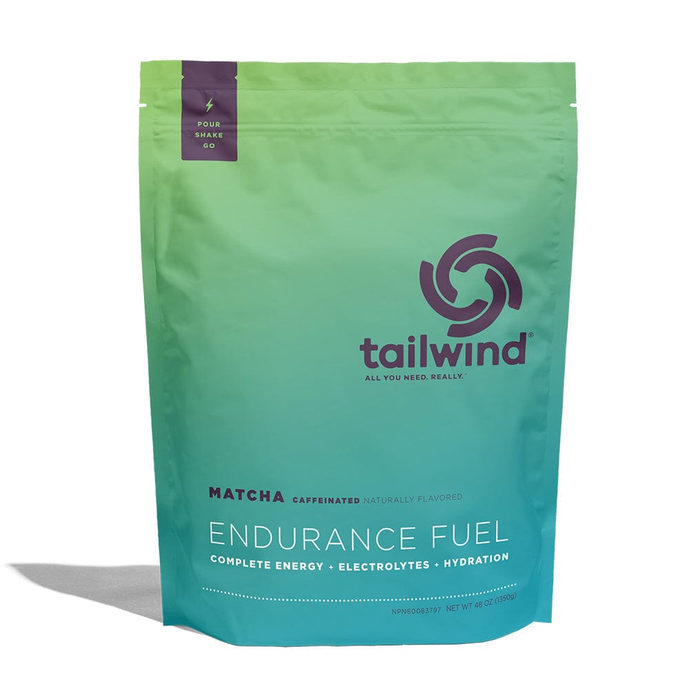 Tailwind Nutrition Energy Drink 50 Serving Pouch (1.35kg) / Matcha / Green Tea (Caffeinated) Tailwind Endurance Fuel XMiles