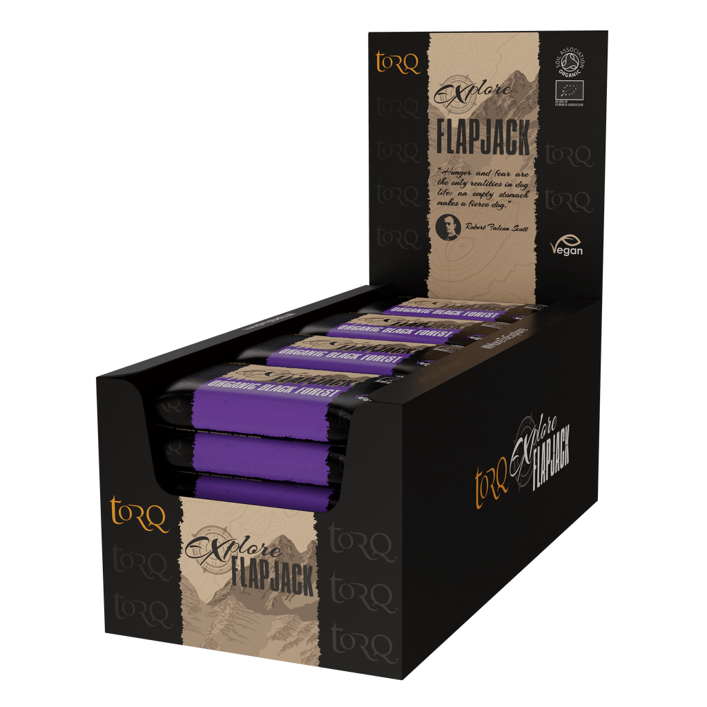 Torq Energy Bars Box of 20 / Black Forest Explore Flapjack XMiles