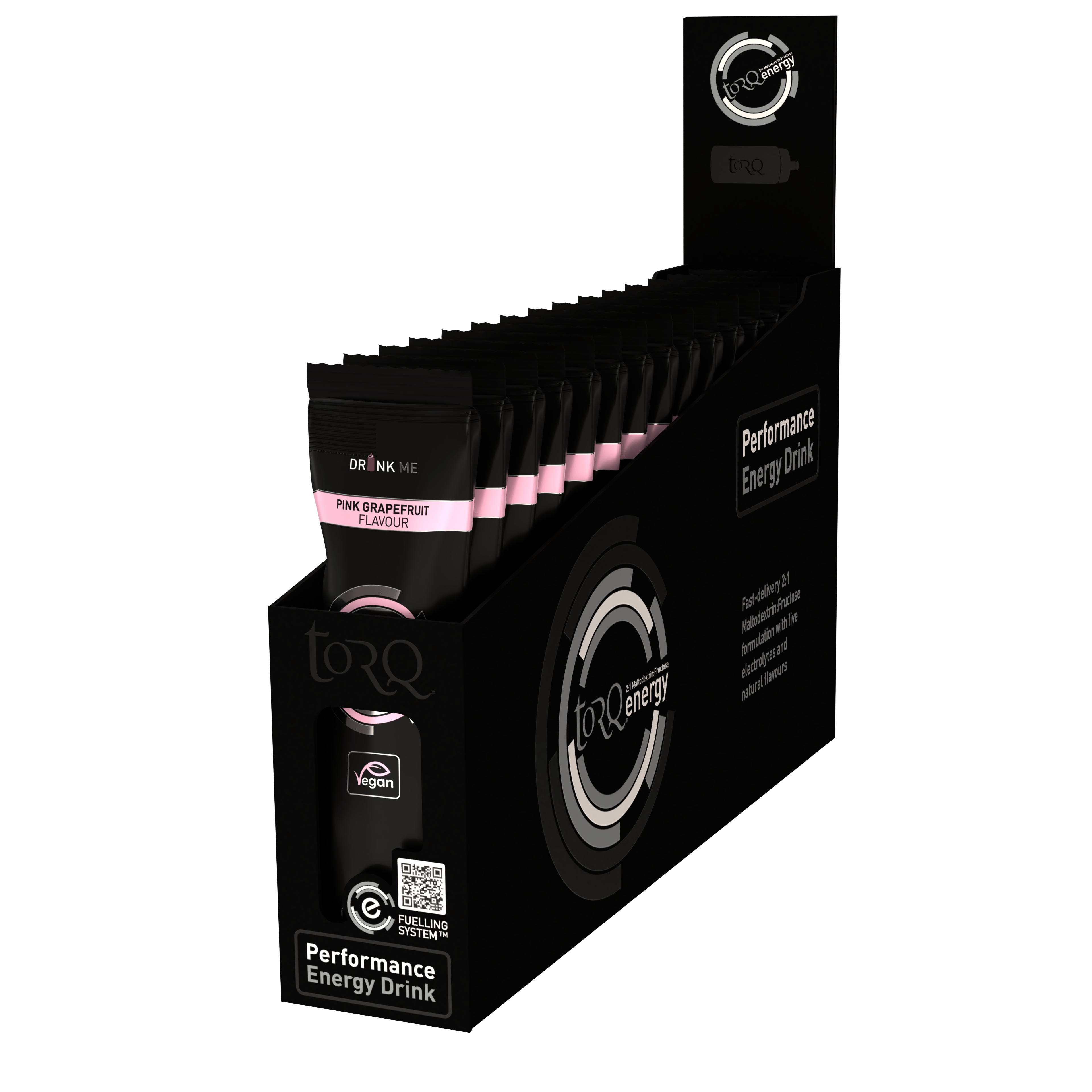 Torq Energy Drink Box of 15 / Pink Grapefruit TORQ Energy Drink XMiles