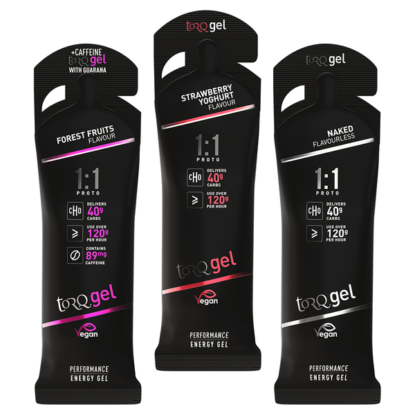 Torq Gels Box of 12 / Mixed 1:1 Proto Energy Gel XMiles