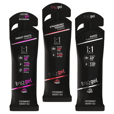 Torq Gels Box of 12 / Mixed 1:1 Proto Energy Gel XMiles