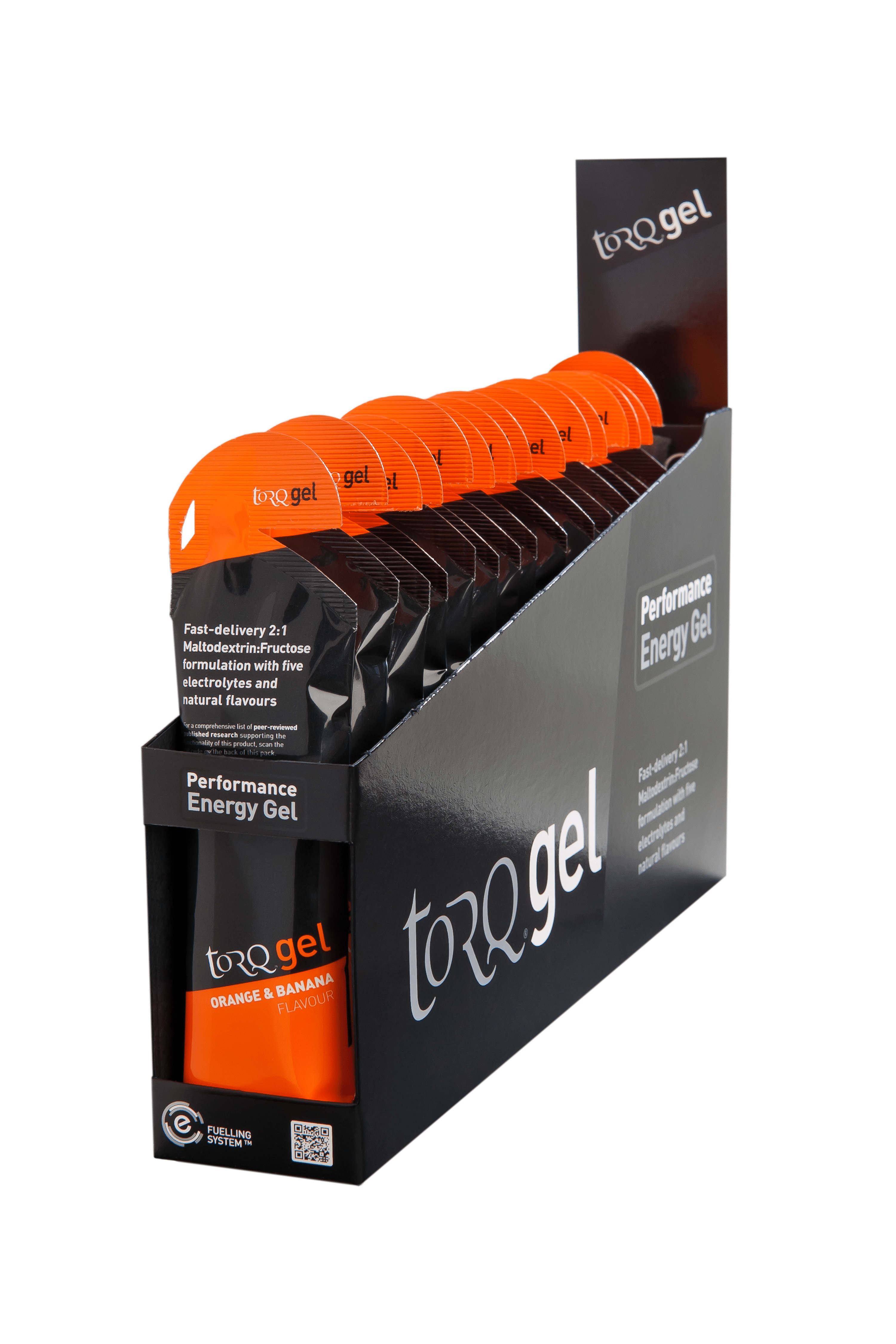 Torq Gels Box of 15 / Orange Banana TORQ Energy Gel XMiles