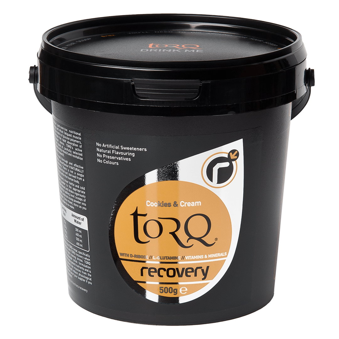 Torq Protein Drink 10 Serving Pouch (500g) / Cookies & Cream TORQ Recovery Drink Sachet (50g) XMiles