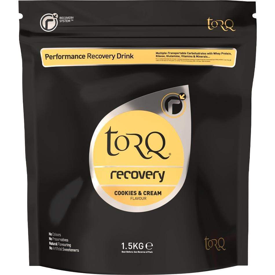 Torq Protein Drink 30 Serving Pouch (1.5kg) / Cookies & Cream TORQ Recovery Drink XMiles