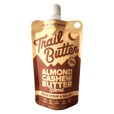 Trail Butter Nut Butter Single Serve / Maple & Sea Salt (Vegan) Nut Butter ‘Big Squeeze’ Pouches XMiles