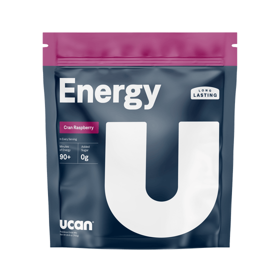 UCAN Energy Drink 28 Serving Pouch (700g) / Cran-Raz Energy Powder XMiles