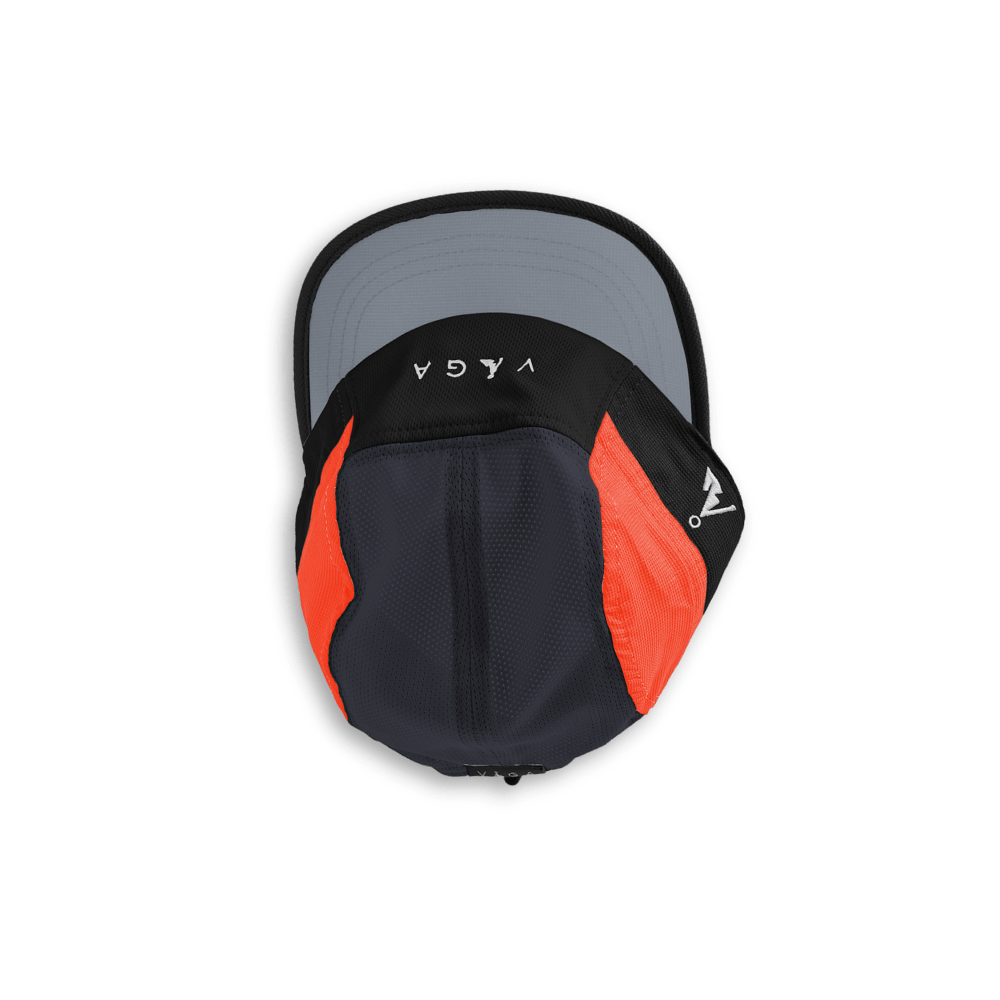 VÅGA Headwear Black / Charcoal / Grey / Neon Orange Club Cap XMiles