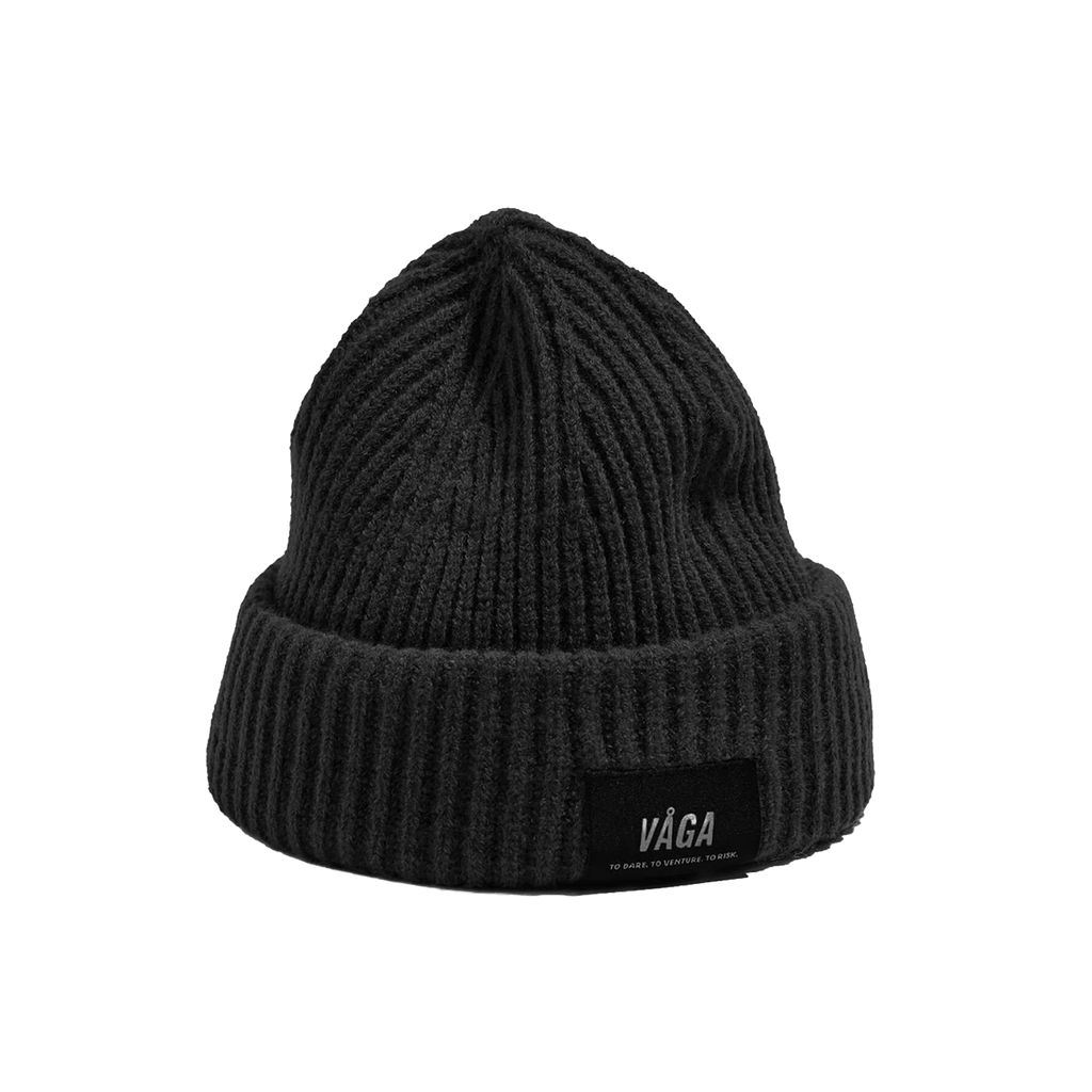 VÅGA Headwear Black Midweight Beanie XMiles