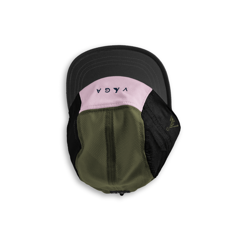 VÅGA Headwear Charcoal / Moss Green / Light Pink Club Cap XMiles