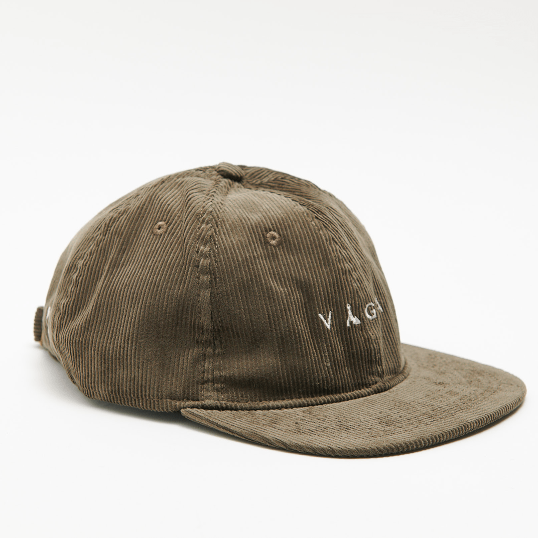 VÅGA Headwear Khaki Green Corduroy Cap XMiles