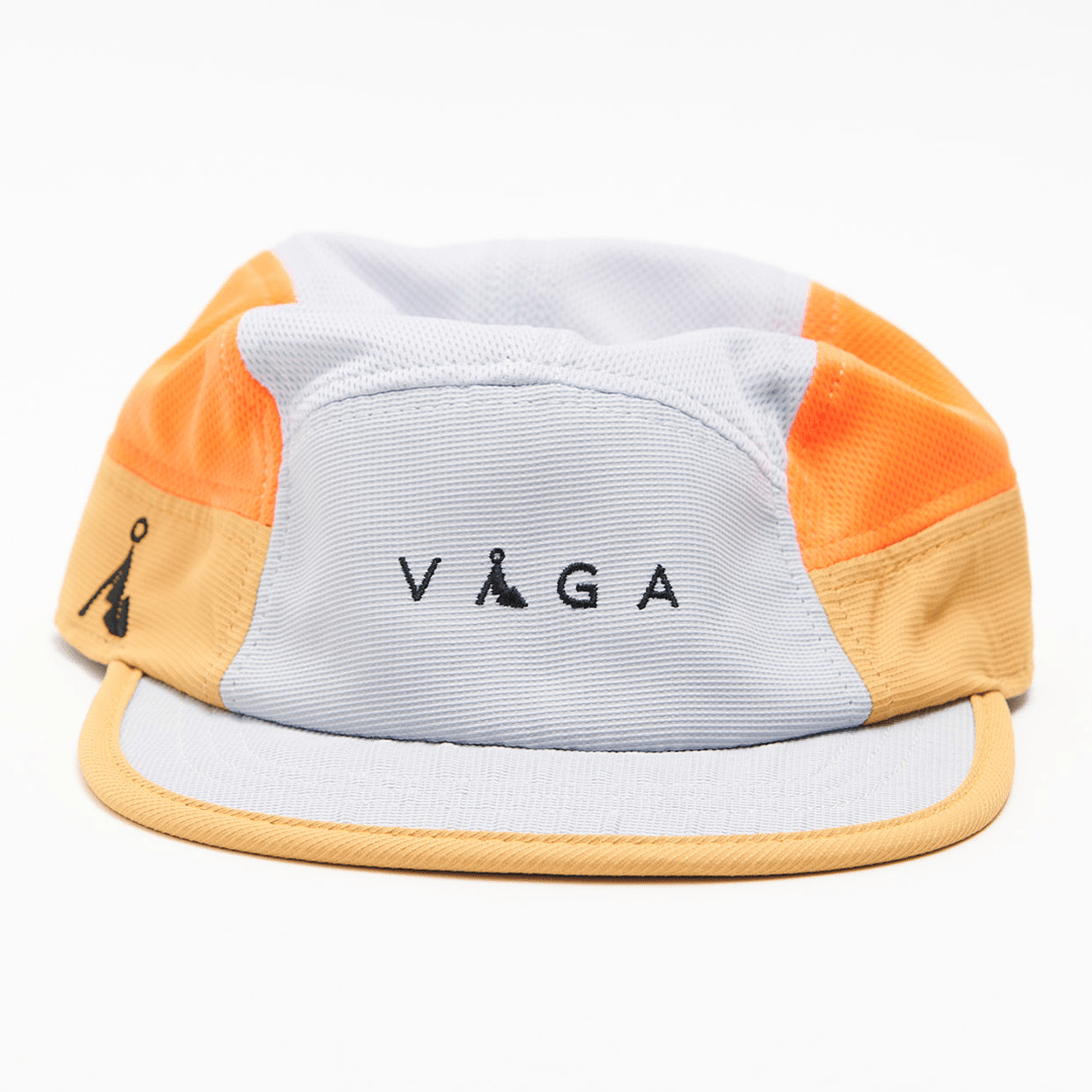 VÅGA Headwear Light Grey / Neon Orange / Whiskey / Navy Blue Club Cap XMiles