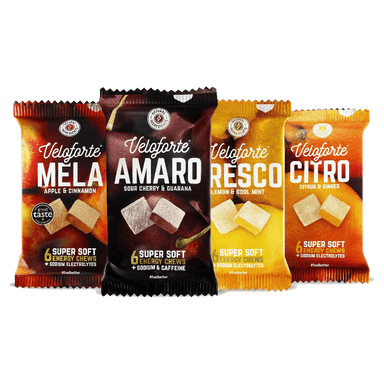 Veloforte Chews Box 8 / Mixed Cubos Energy Chews XMiles