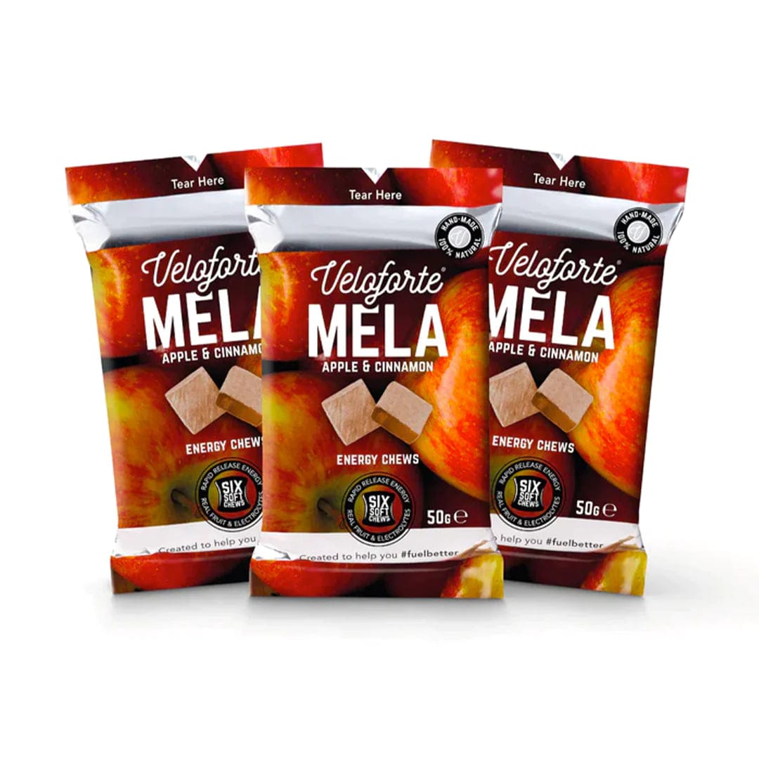 Veloforte Chews Box of 20 / Mela - Apple & Cinnamon Cubos Energy Chews (50g) XMiles