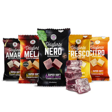 Veloforte Chews Box of 8 / Mixed Energy Chews XMiles