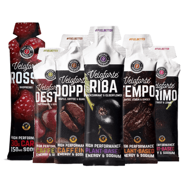 Veloforte Gels Pack of 12 / Mixed Natural Energy Gels XMiles
