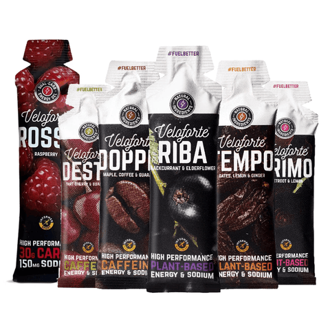 Veloforte Gels Pack of 12 / Mixed Natural Energy Gels XMiles