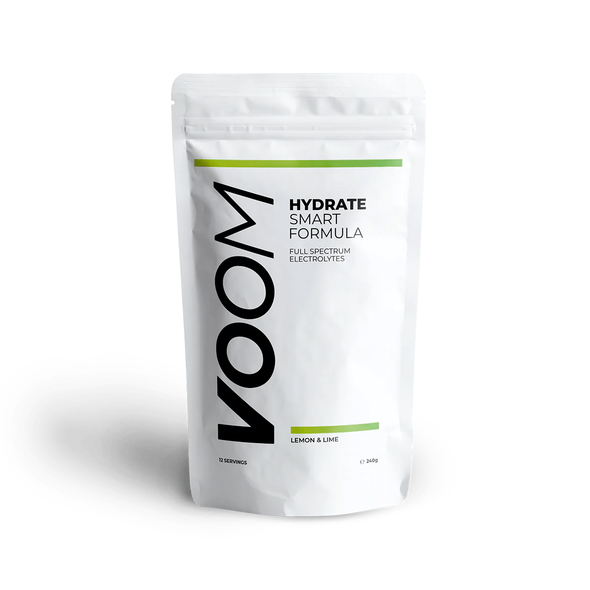 Voom Electrolyte Drinks 25 serving Pouch (500g) / Lemon & Lime Hydrate Smart Electrolyte Drink XMiles