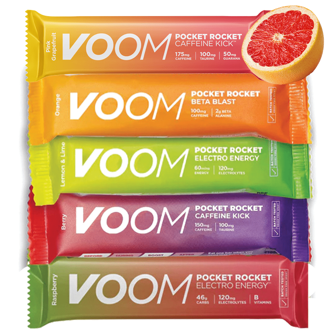 VOOM Energy Bars Pack of 10 / Mixed Pocket Rocket XMiles