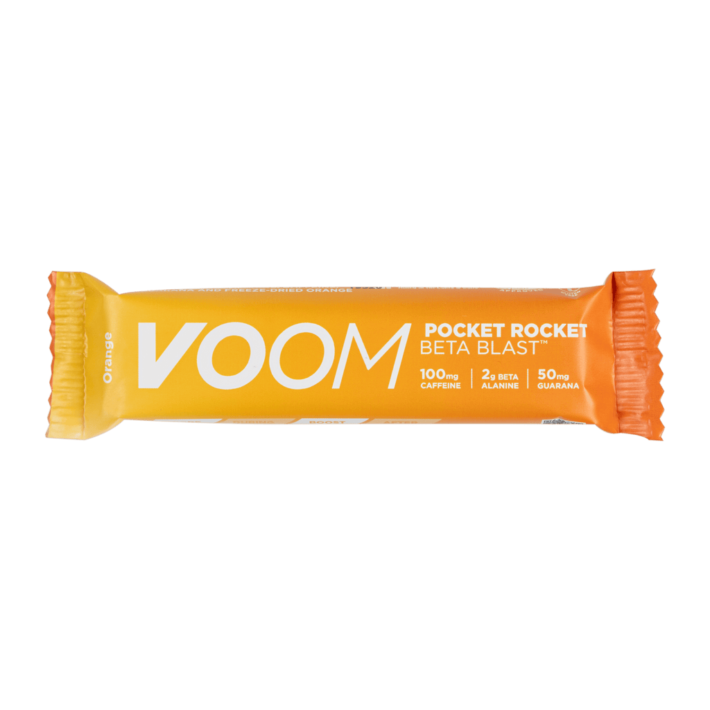 VOOM Energy Bars Single Serve / Beta Blast (Orange) Pocket Rocket XMiles