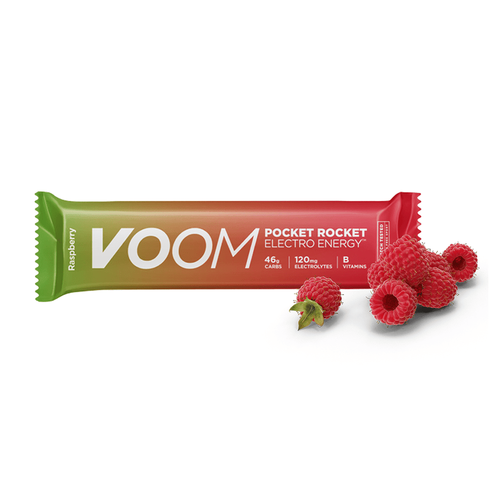 VOOM Energy Bars Single Serve / Electro Energy (Raspberry) Pocket Rocket XMiles