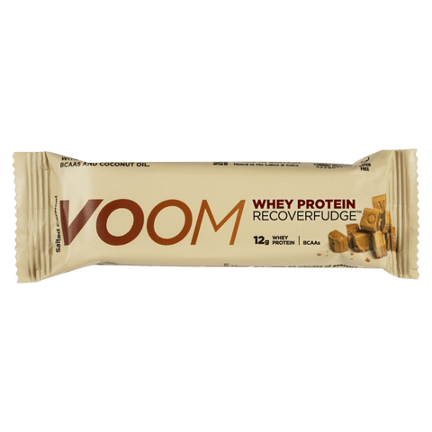VOOM Protein Bar Single Serve / Salted Caramel Protein Bar Recover Fudge XMiles