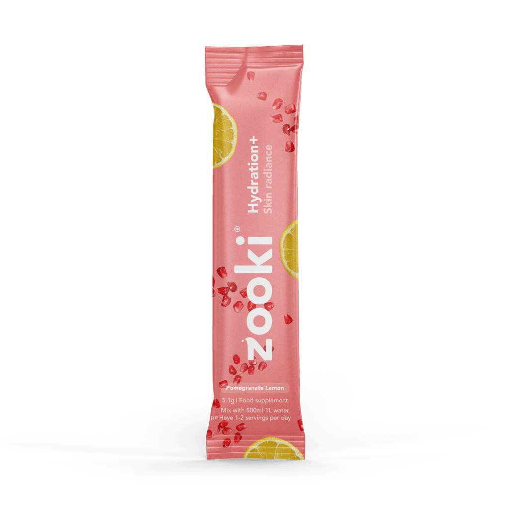 Zooki Electrolyte Drinks Single Serve / Skin Radiance (Pomegranate) Hydration+ XMiles