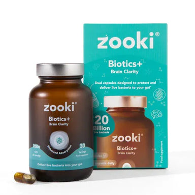 Zooki Supplement 30 Serve Jar / Brain Clarity Biotics+ XMiles