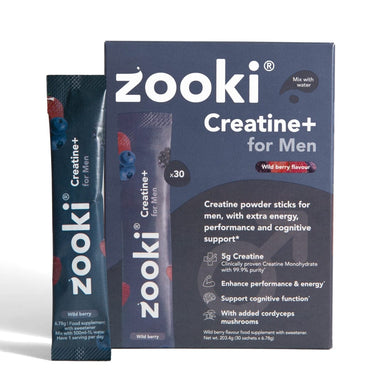 Zooki Supplement Single Serve / Wild Berry Creatine+ for Men XMiles