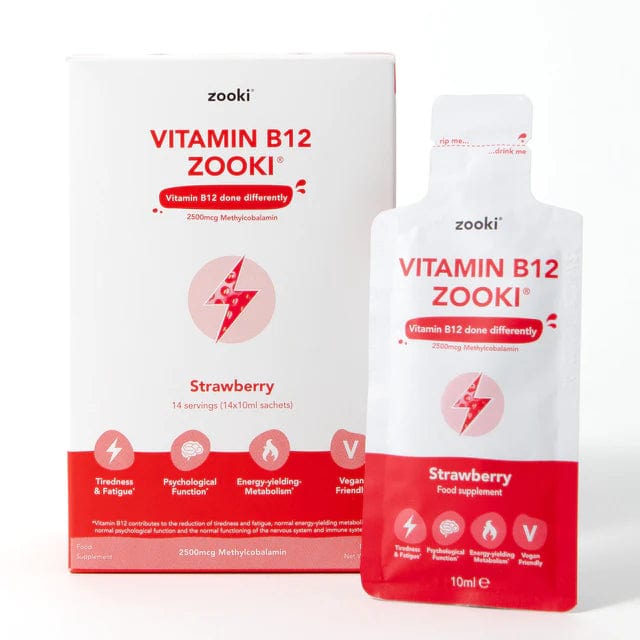 Zooki Vitamins Single Serve / Strawberry Vitamin B12 XMiles