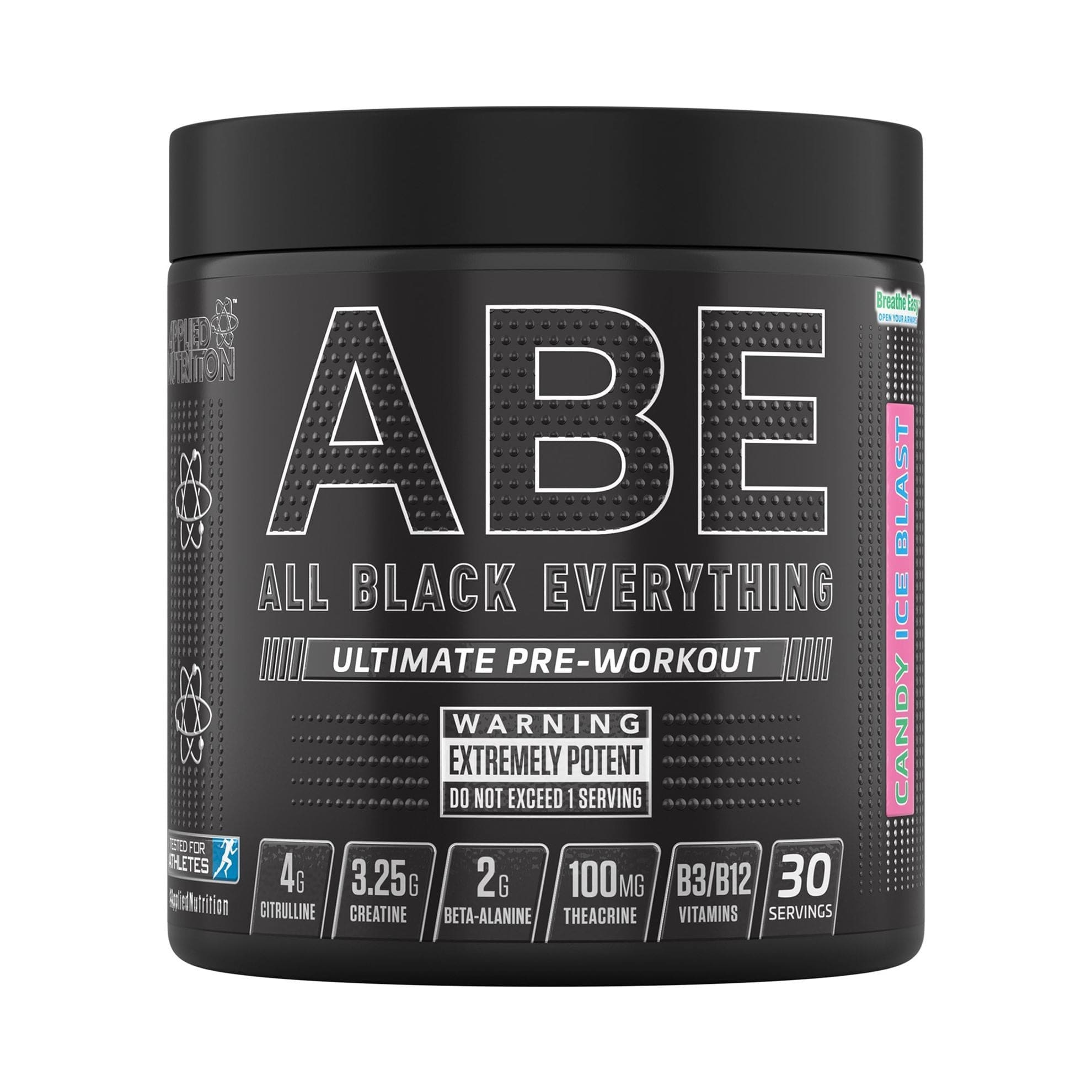 Applied Nutrition Supplement Candy Ice Blast ABE - All Black Everything 315g Ultimate Pre-Workout XMiles