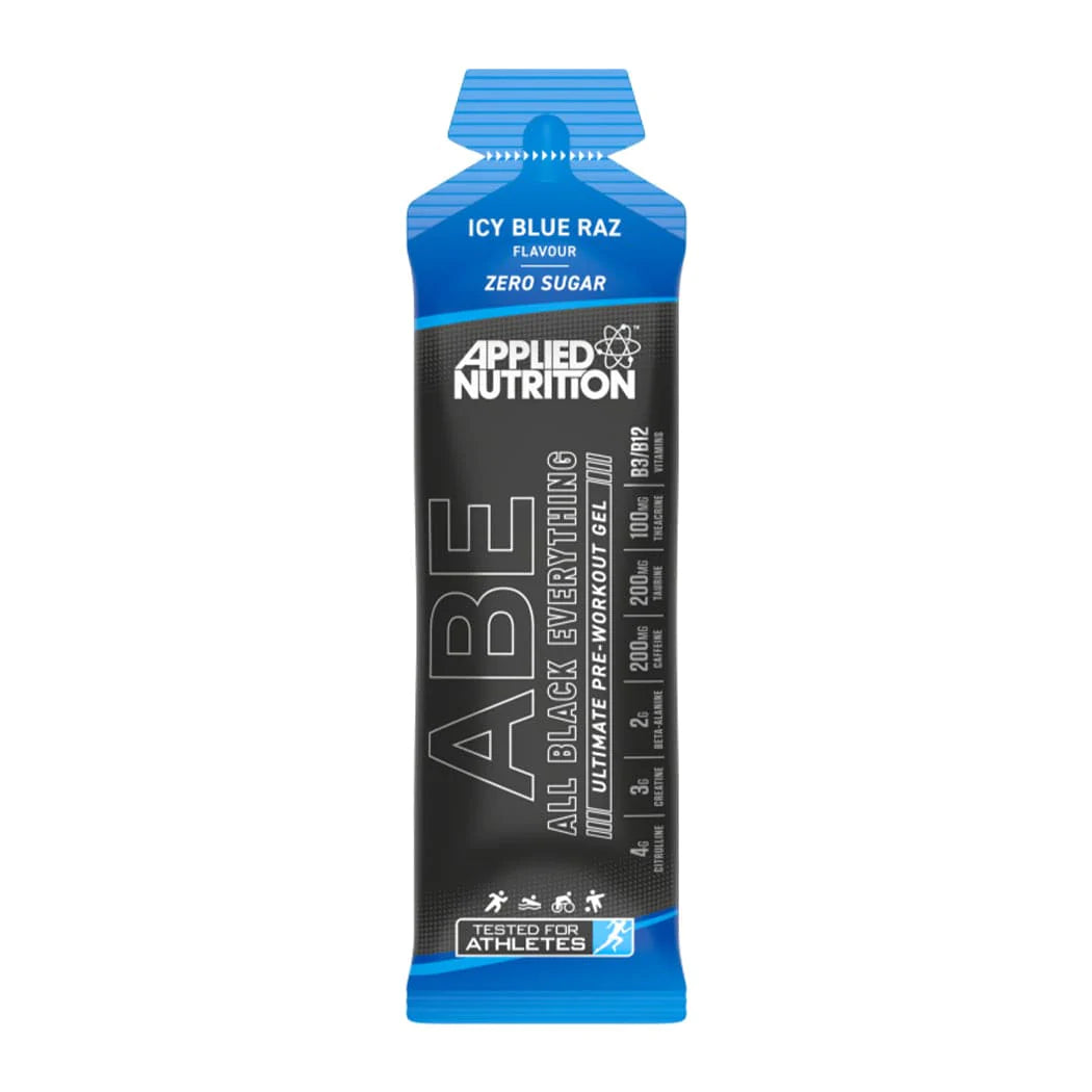 Applied Nutrition Supplement Icy Blue Raz ABE - All Black Everything Pre-Workout Gel (60g) XMiles
