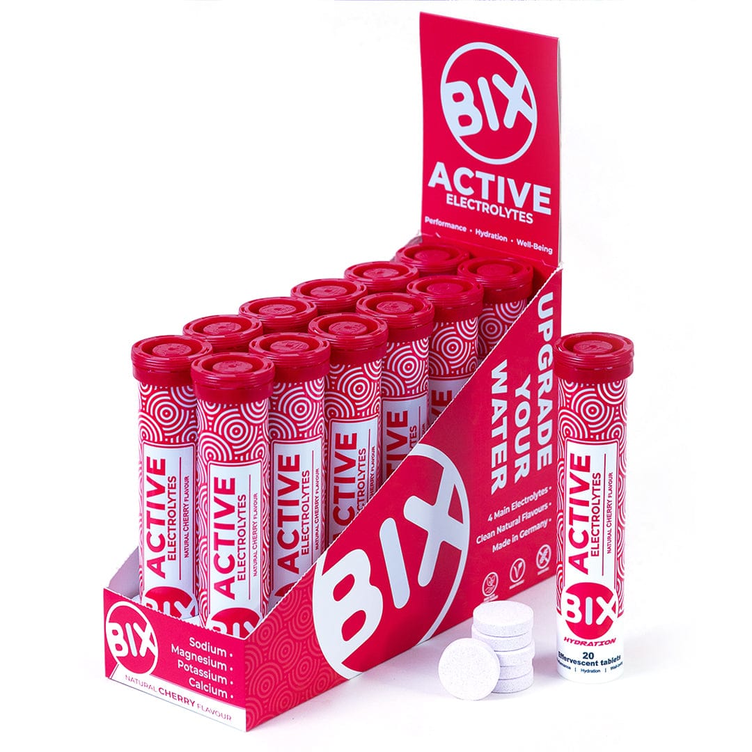 Bix Electrolyte Drinks Cherry / Box of 6 Tubes BIX Active XMiles