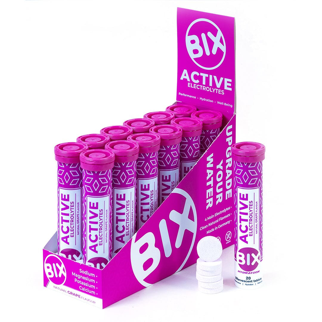 Bix Electrolyte Drinks Grape / Box of 6 Tubes BIX Active XMiles