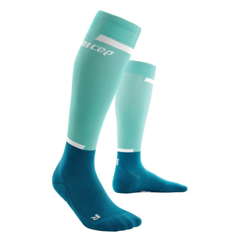 CEP Ocean / Petrol / II The Run Compression Womans Tall Socks XMiles